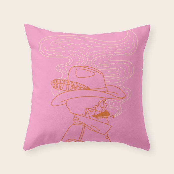 Love or Die Tryinâ - Cowhand Throw Pillow Gallery Image 1