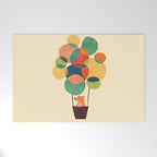 Whimsical Hot Air Balloon Welcome Mat Gallery Image 1