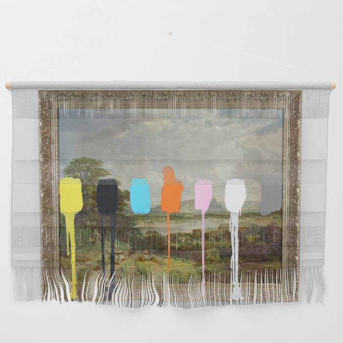 Thrift Store Landscape with a Color Test Wall Hanging Gallery Image 1
