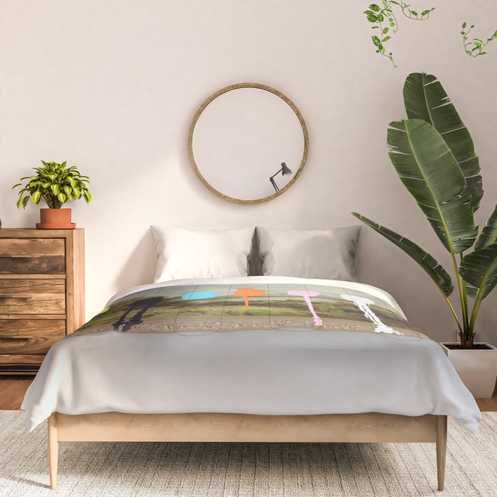 Thrift Store Landscape with a Color Test Comforter Gallery Image 3