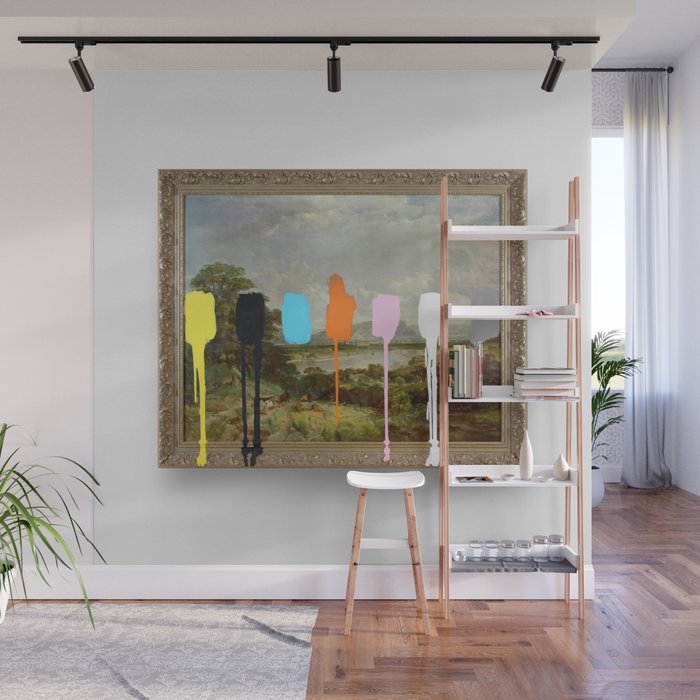 Thrift Store Landscape with a Color Test Wall Mural Gallery Image 1