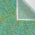 William Morris Vintage Willow Bough Turquoise Olive Wall Tapestry Gallery Image 3