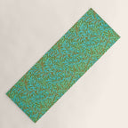 William Morris Vintage Willow Bough Turquoise Olive Yoga Mat Gallery Image 1