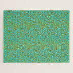 William Morris Vintage Willow Bough Turquoise Olive Jigsaw Puzzle Gallery Image 1