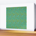 William Morris Vintage Willow Bough Turquoise Olive Wall Mural Gallery Image 2