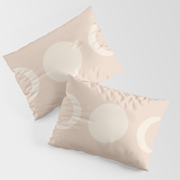 Moon Shapes Minimalism - Ethereal Light Pillow Sham Gallery Image 3