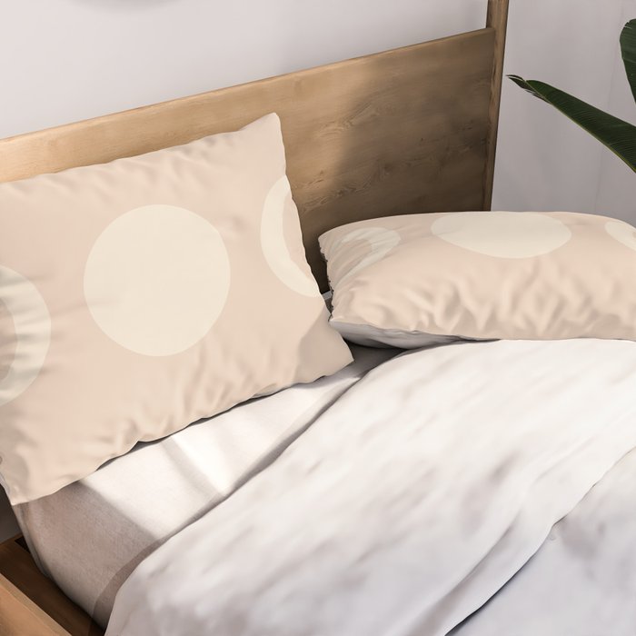 Moon Shapes Minimalism - Ethereal Light Pillow Sham Gallery Image 2