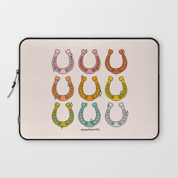 Rainbow Horseshoe Laptop Sleeve Gallery Image 1