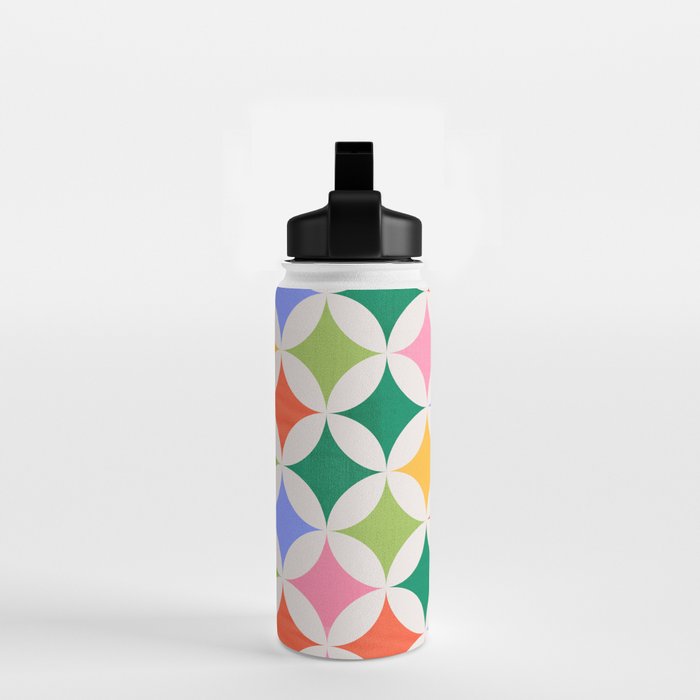 Festive Geometry Pattern Water Bottle Gallery Image 2