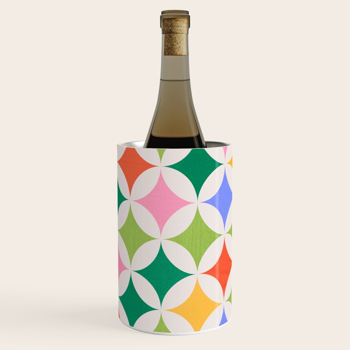 Festive Geometry Pattern Wine Chiller Gallery Image 2