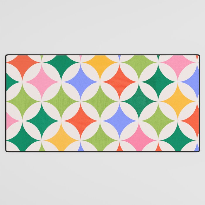 Festive Geometry Pattern Desk Mat Gallery Image 3