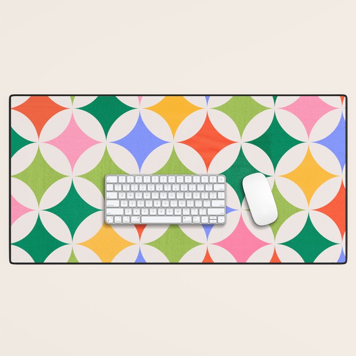 Festive Geometry Pattern Desk Mat Gallery Image 1