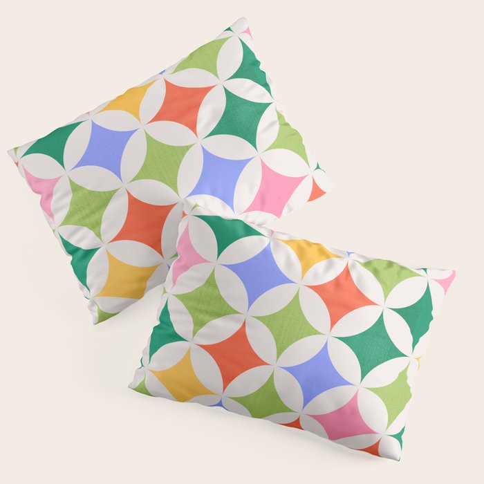Festive Geometry Pattern Pillow Sham Gallery Image 3