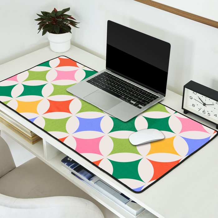 Festive Geometry Pattern Desk Mat Gallery Image 2