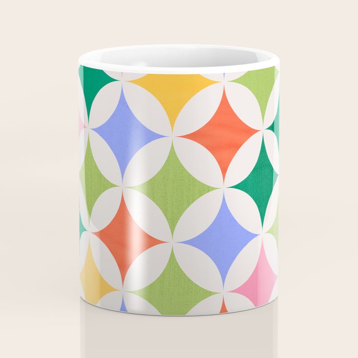 Festive Geometry Pattern Coffee Mug Gallery Image 4