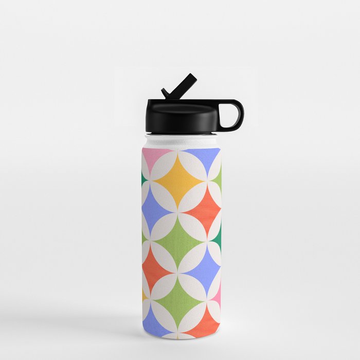 Festive Geometry Pattern Water Bottle Gallery Image 1