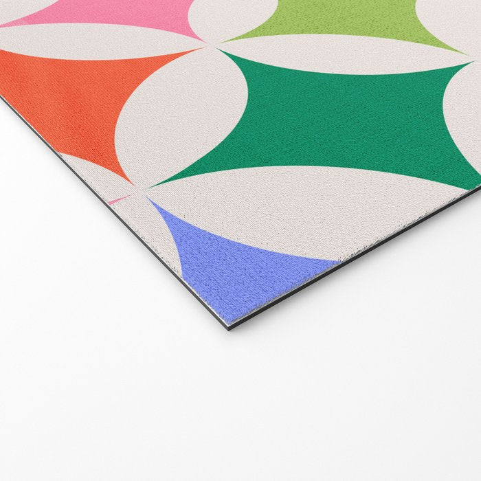 Festive Geometry Pattern Welcome Mat Gallery Image 2