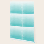 Modern teal watercolor gradient ombre brushstrokes pattern Wallpaper Gallery Image 2