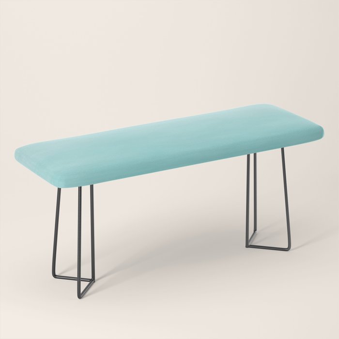 Modern teal watercolor gradient ombre brushstrokes pattern Bench Gallery Image 1