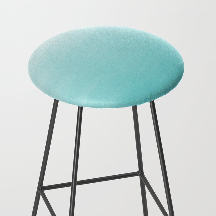 Modern teal watercolor gradient ombre brushstrokes pattern Stool Gallery Image 2