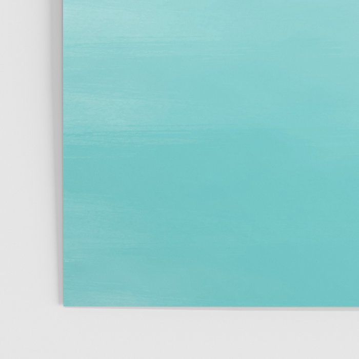 Modern teal watercolor gradient ombre brushstrokes pattern Poster Gallery Image 3