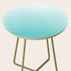 Modern teal watercolor gradient ombre brushstrokes pattern Side Table Gallery Image 2