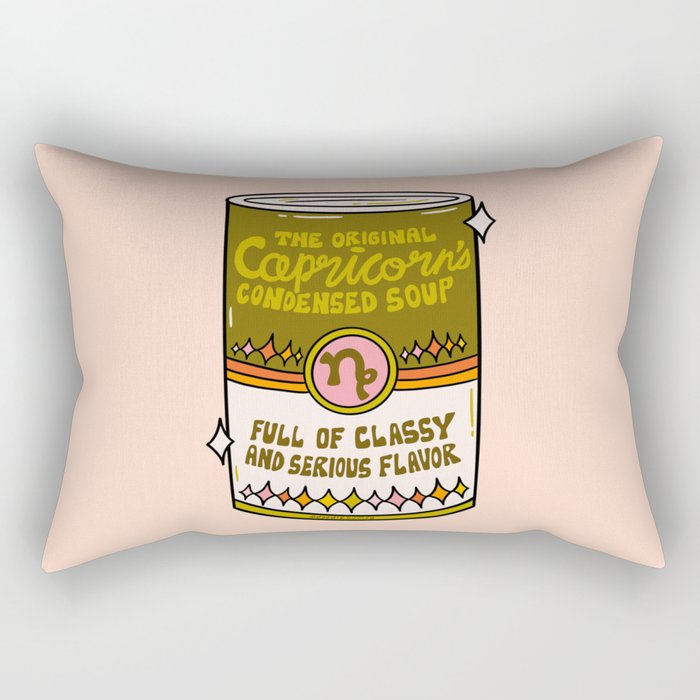 Capricorn Soup Can Rectangular Pillow Gallery Image 2