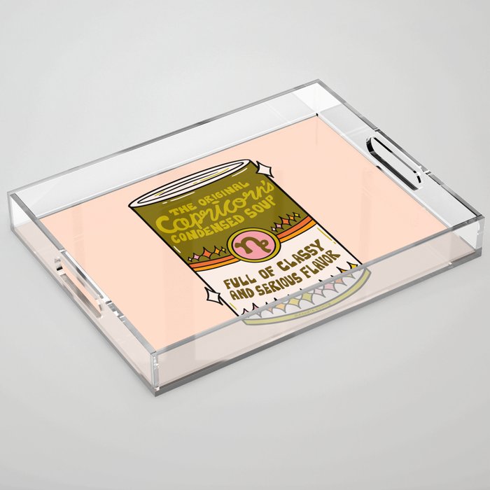 Capricorn Soup Can Acrylic Tray Gallery Image 1