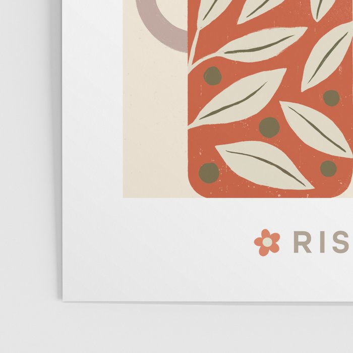 Buongiorno Retro Floral Coffee Poster Gallery Image 3