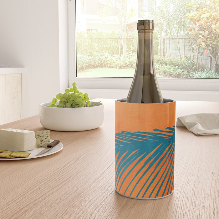 Palms and Sun - Retro Tropical Sunset Wine Chiller Gallery Image 4