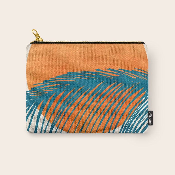 Palms and Sun - Retro Tropical Sunset Carry All Pouch Gallery Image 1