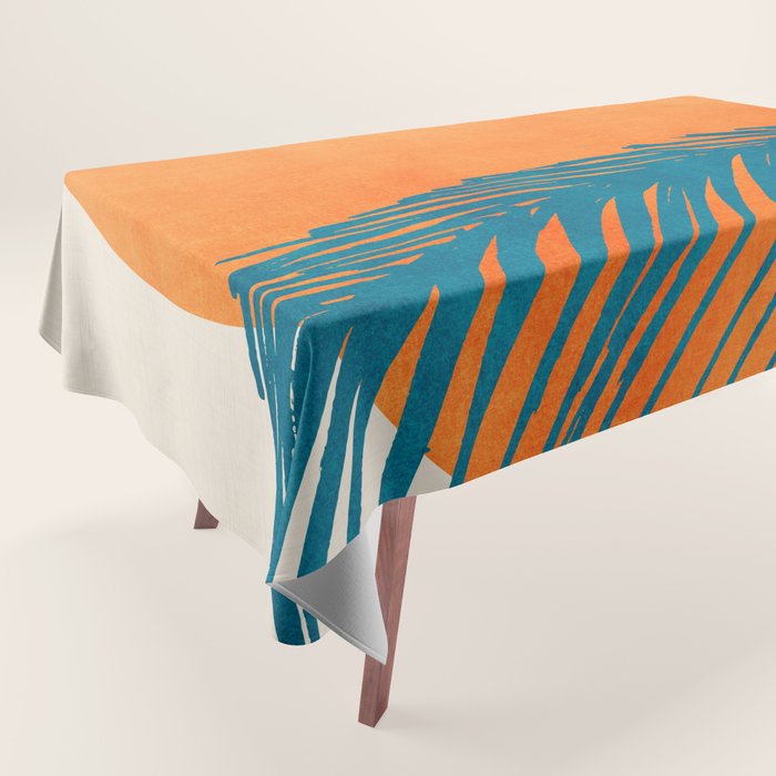 Palms and Sun - Retro Tropical Sunset Tablecloth Gallery Image 1