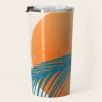 Palms and Sun - Retro Tropical Sunset Travel Mug Gallery Image 3