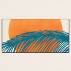 Palms and Sun - Retro Tropical Sunset Desk Mat Gallery Image 3