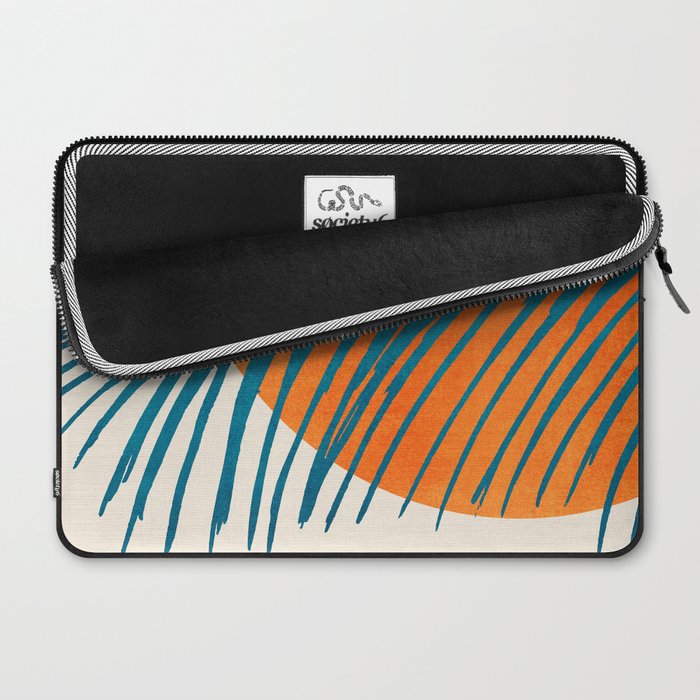 Palms and Sun - Retro Tropical Sunset Laptop Sleeve Gallery Image 2
