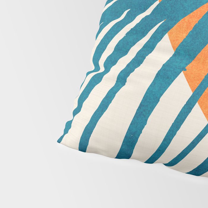 Palms and Sun - Retro Tropical Sunset Pillow Sham Gallery Image 4