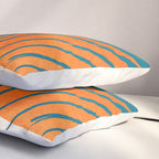 Palms and Sun - Retro Tropical Sunset Pillow Sham Gallery Image 3