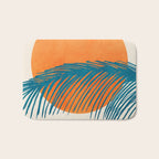 Palms and Sun - Retro Tropical Sunset Bath Mat Gallery Image 1