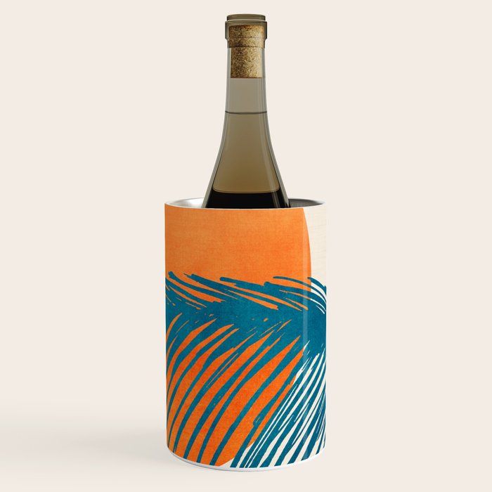 Palms and Sun - Retro Tropical Sunset Wine Chiller Gallery Image 3