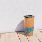 Palms and Sun - Retro Tropical Sunset Travel Mug Gallery Image 4