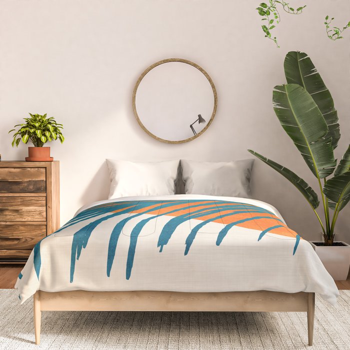Palms and Sun - Retro Tropical Sunset Comforter Gallery Image 3