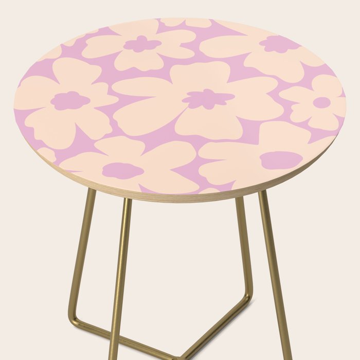 Daisies - Cream and pink Side Table Gallery Image 2