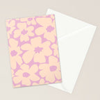 Daisies - Cream and pink Stationery Card Gallery Image 2