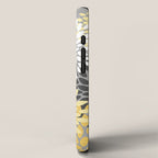 Floral Blooms, Gray, Charcoal, Yellow iPhone Case Gallery Image 2