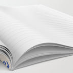 Simple Blue - Floral pattern Notebook Gallery Image 2