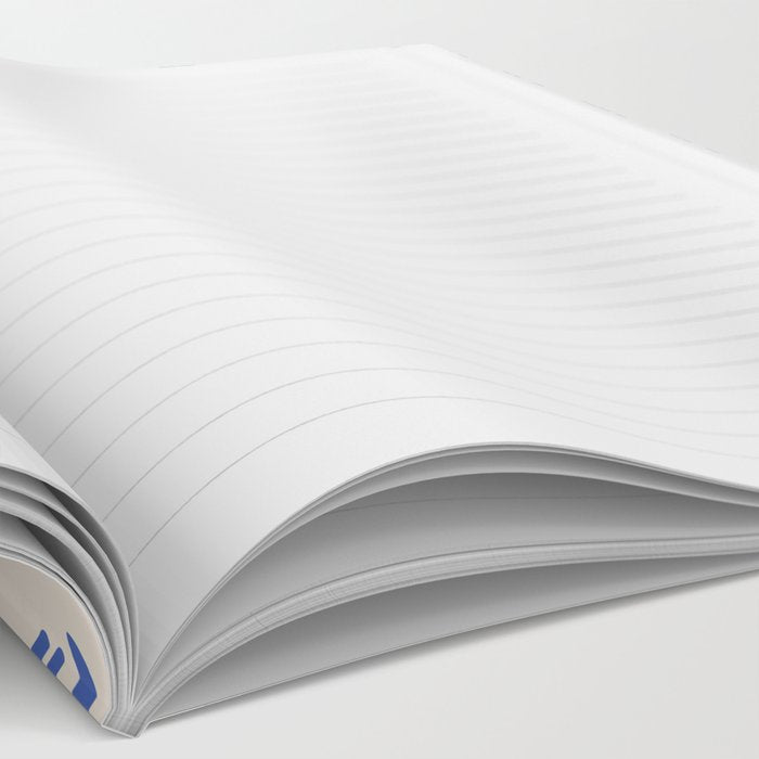 Simple Blue - Floral pattern Notebook Gallery Image 2