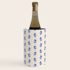 Simple Blue - Floral pattern Wine Chiller Gallery Image 3