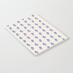 Simple Blue - Floral pattern Notebook Gallery Image 3