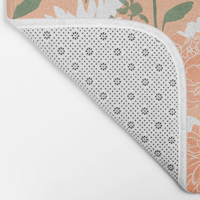 Modern floral blooms PGM7 Bath Mat Gallery Image 2