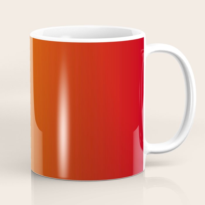 Red Orange Gradient Coffee Mug Gallery Image 1